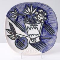 Pablo Picasso BOUQUET A LA POMME Plate, Madoura (A.R. 305) - Sold for $6,400 on 05-16-2026 (Lot 147).jpg
